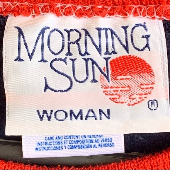 Vintage Morning Sun Crewneck Sweatshirt Cardinal Birds Birdhouse Tree Size XXL - Picture 5 of 7